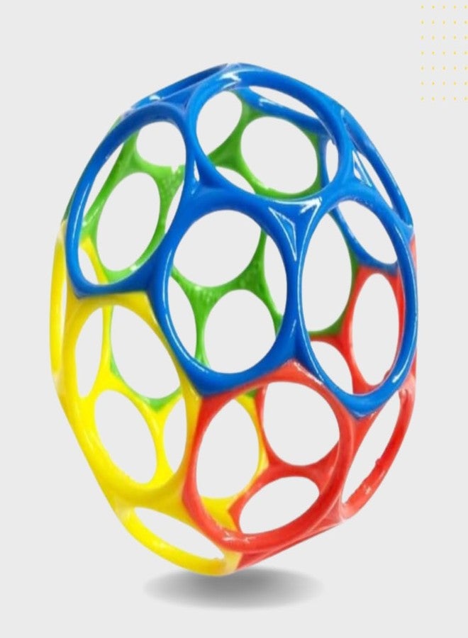 DAONPHARI O-Ball Classic Baby Sensory Rattle - BPA-Free Grabbing & Shake Ball with Bell for Infants & Kids - Image 1